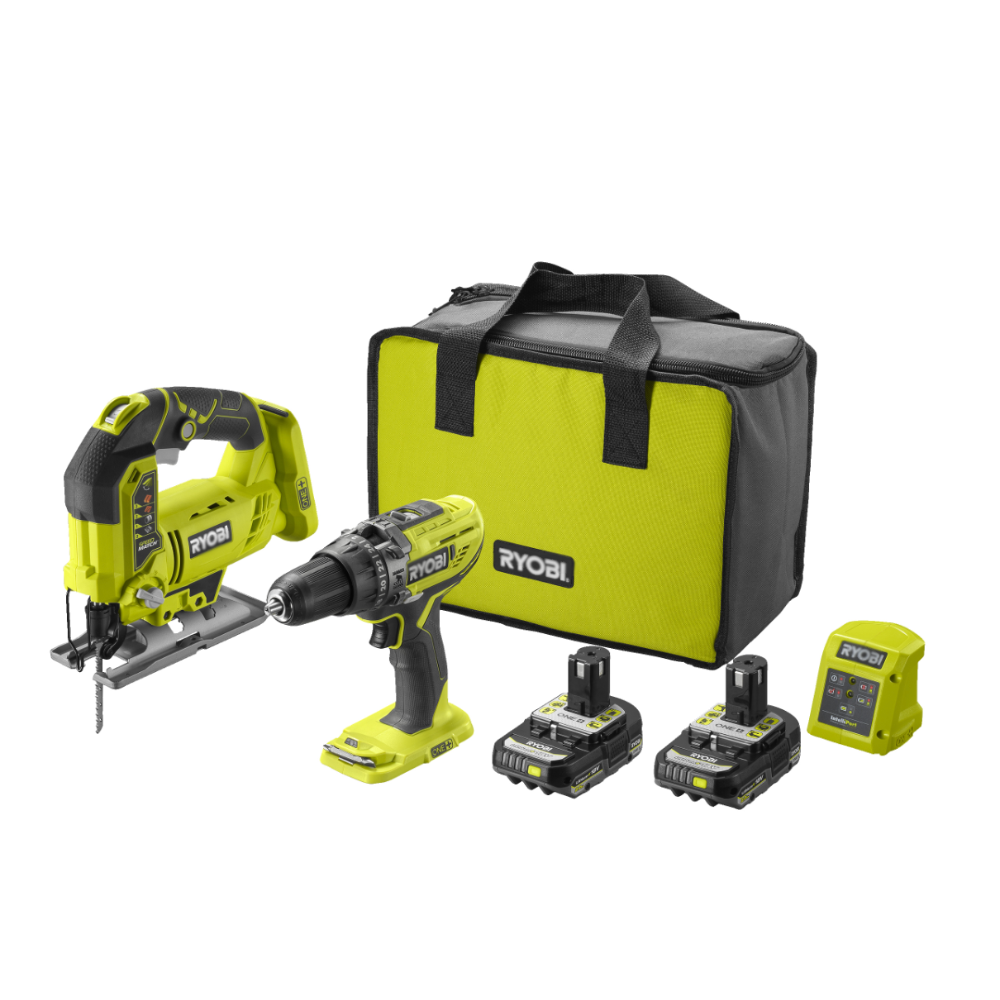 18V Cordless Combi Drill & Jigsaw Starter Kit