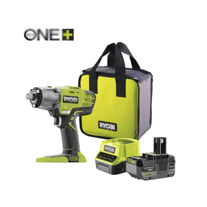 18V 3-Speed Cordless Impact Wrench Starter Kit – Includes Battery & Charger